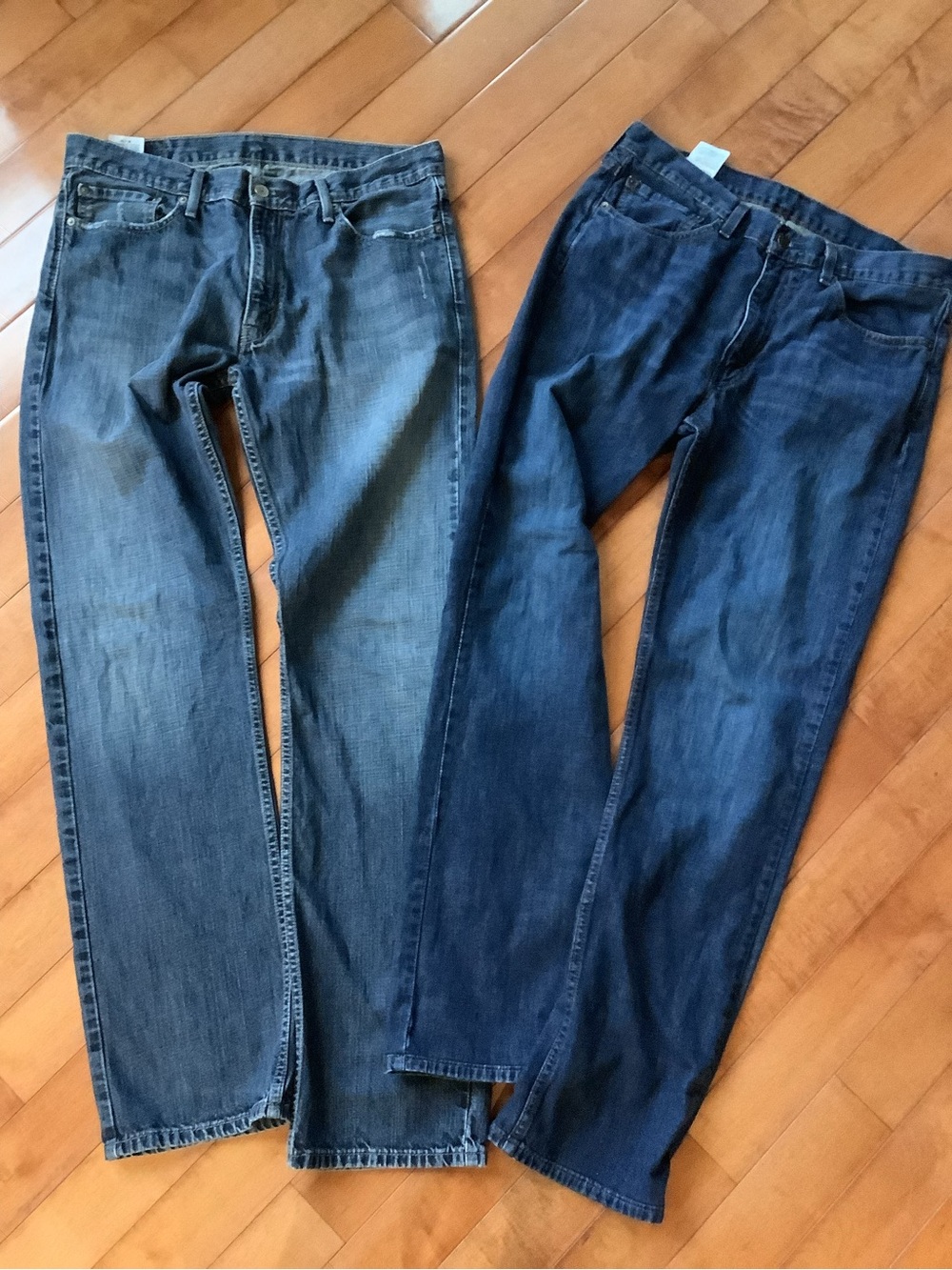 Levi's Men's 514 Slim Straight Jeans 36x36 - Medium Blue & Dark Blue